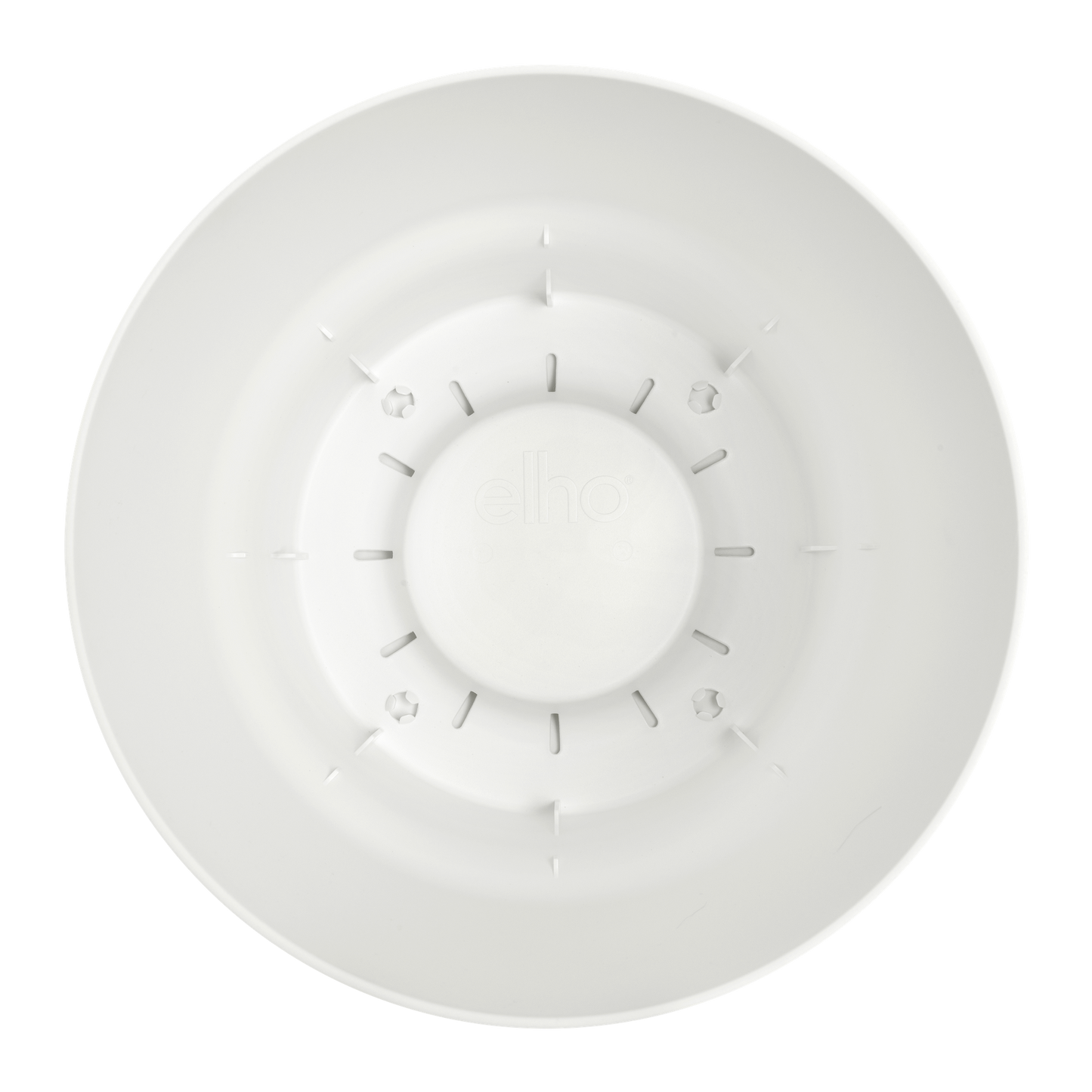 Blumentopf elho Greenville Round Weiß – Ø39 x H37 cm | Pflanzfix24.de - Pflanzfix24.de