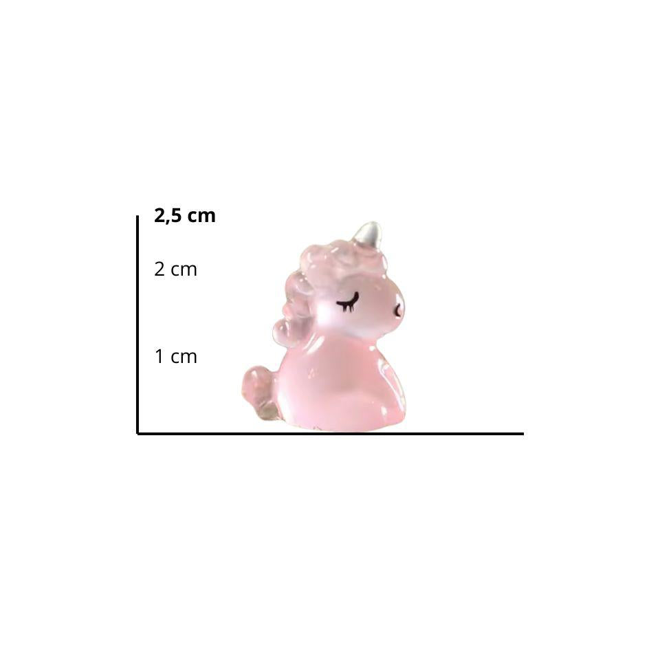 Glow in the dark - Unicorns - Multi - ↑ 2,5 cm - 6 stuks - Pflanzfix24