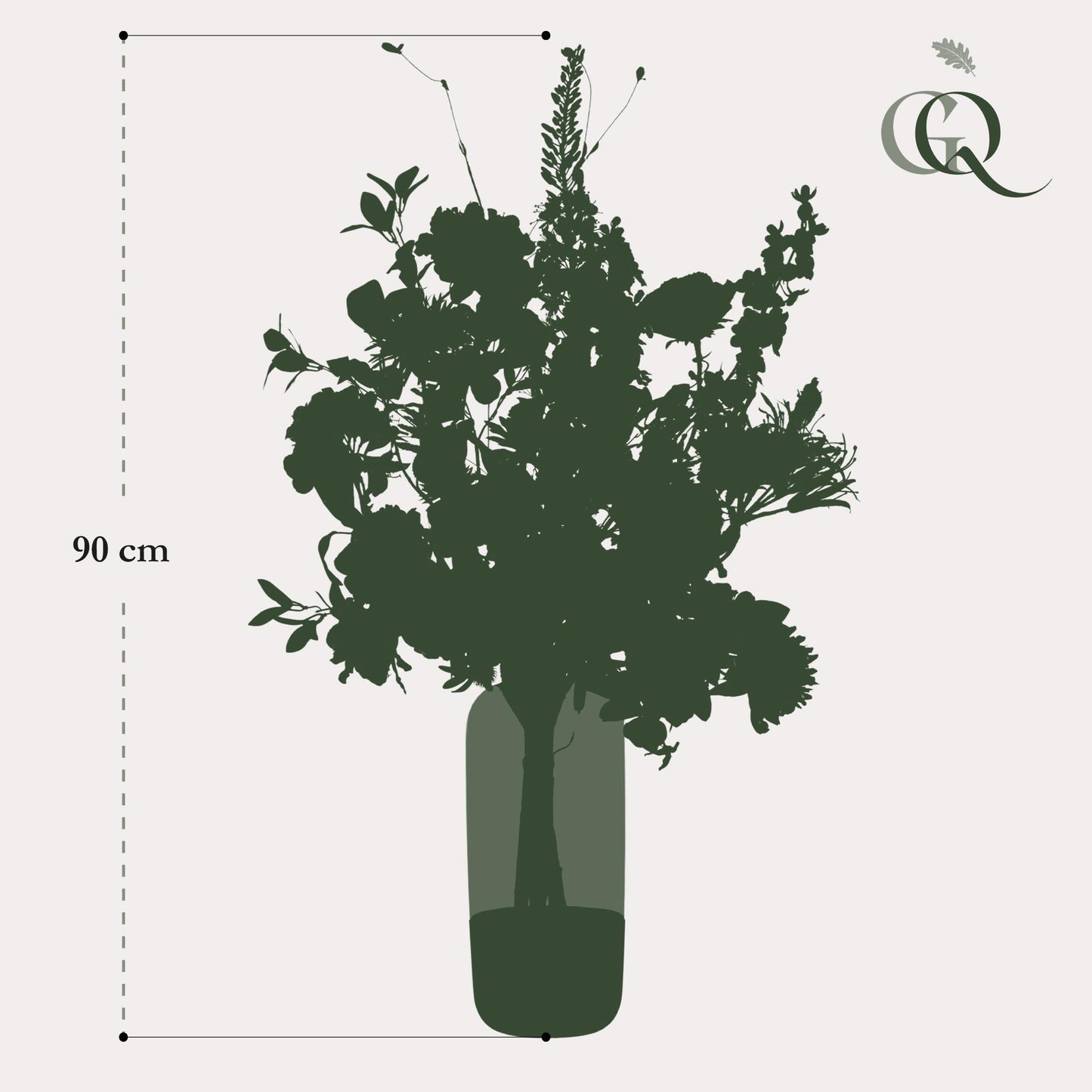 Kunstblumenstrauß XL Luxury Glam – 90 cm | Pflanzfix24.de - Pflanzfix24.de