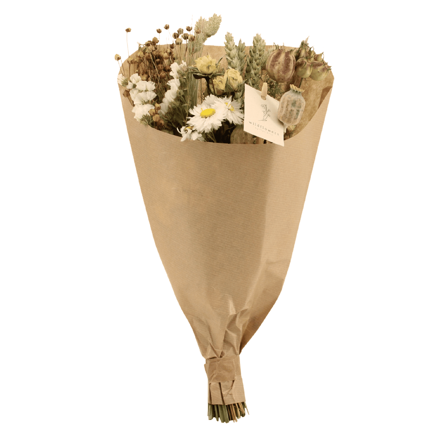 Trockenblumen Feldblumenstrauß Natürlich Ø15cm | Pflanzfix24.de - Pflanzfix24.de