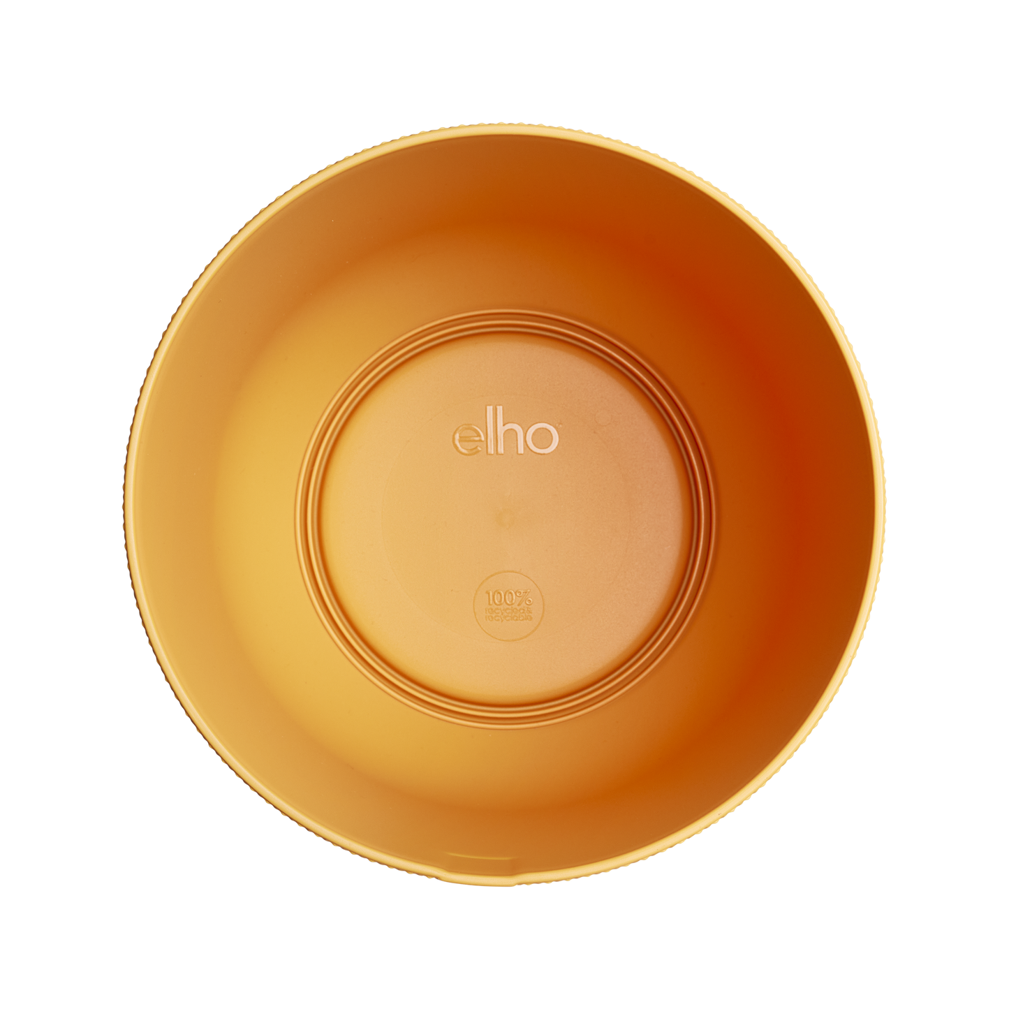 Blumentopf elho Jazz Round Amber-Gelb – Ø14 x H13 cm | Pflanzfix24