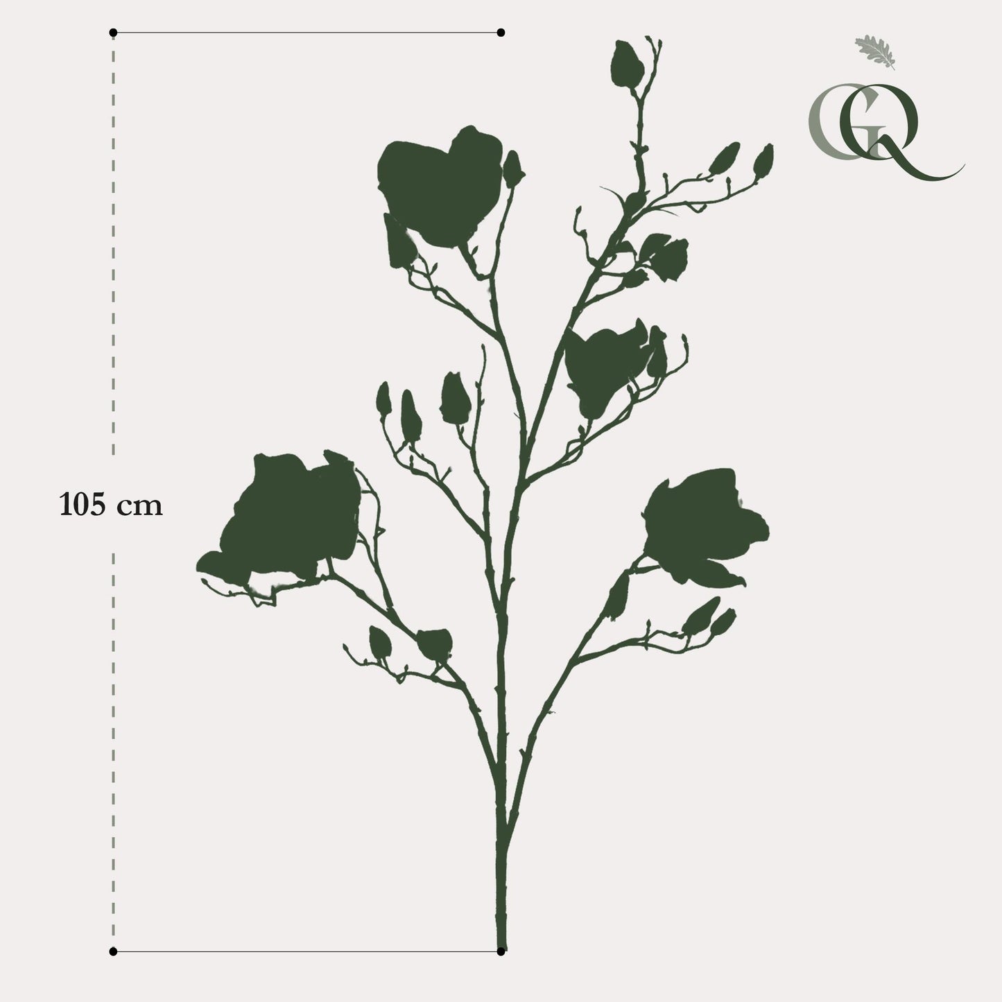 Kunstzweige Magnolien Crème – 4er Set – 105 cm | Pflanzfix24