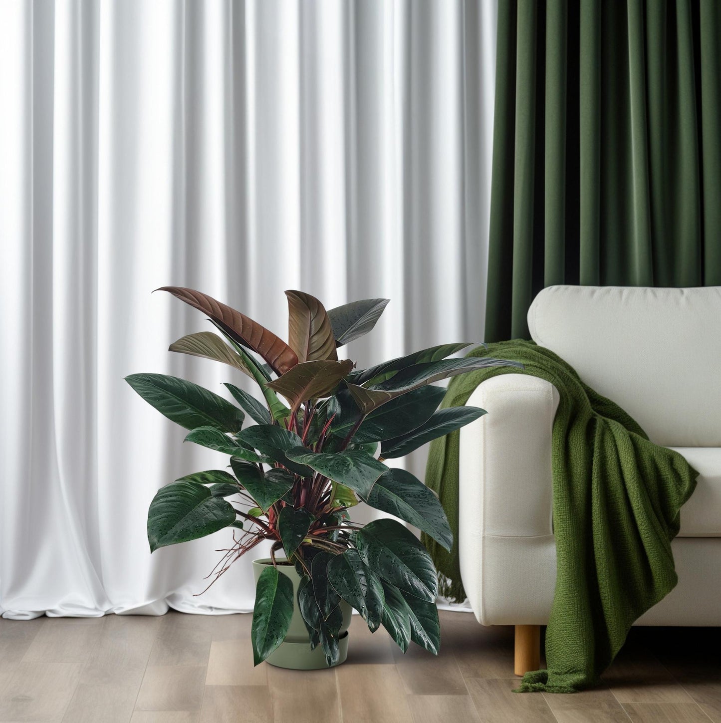 Philodendron Congo Rojo - Ø27 ↕100 by Pflanzfix24