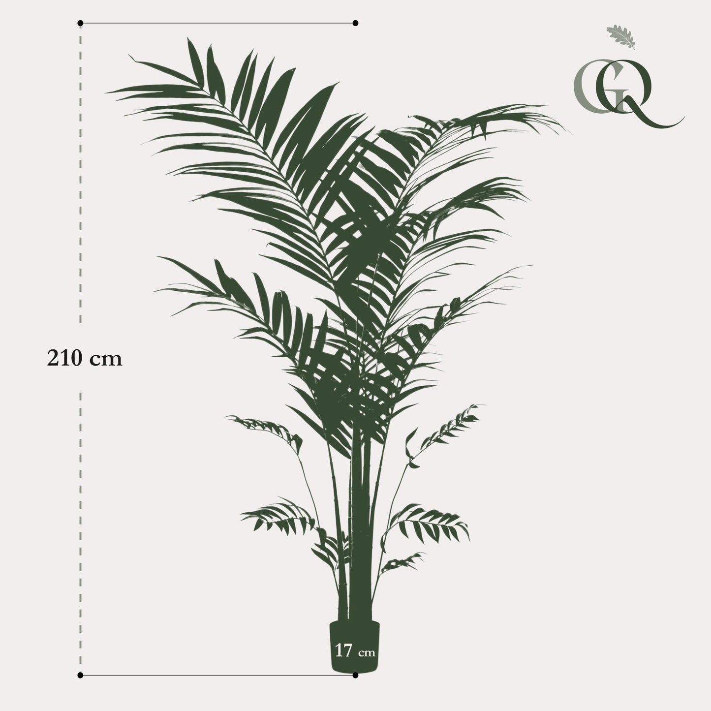 Kunstpflanze Kentia Kentiapalm 210 cm | Pflanzfix24.de - Pflanzfix24.de
