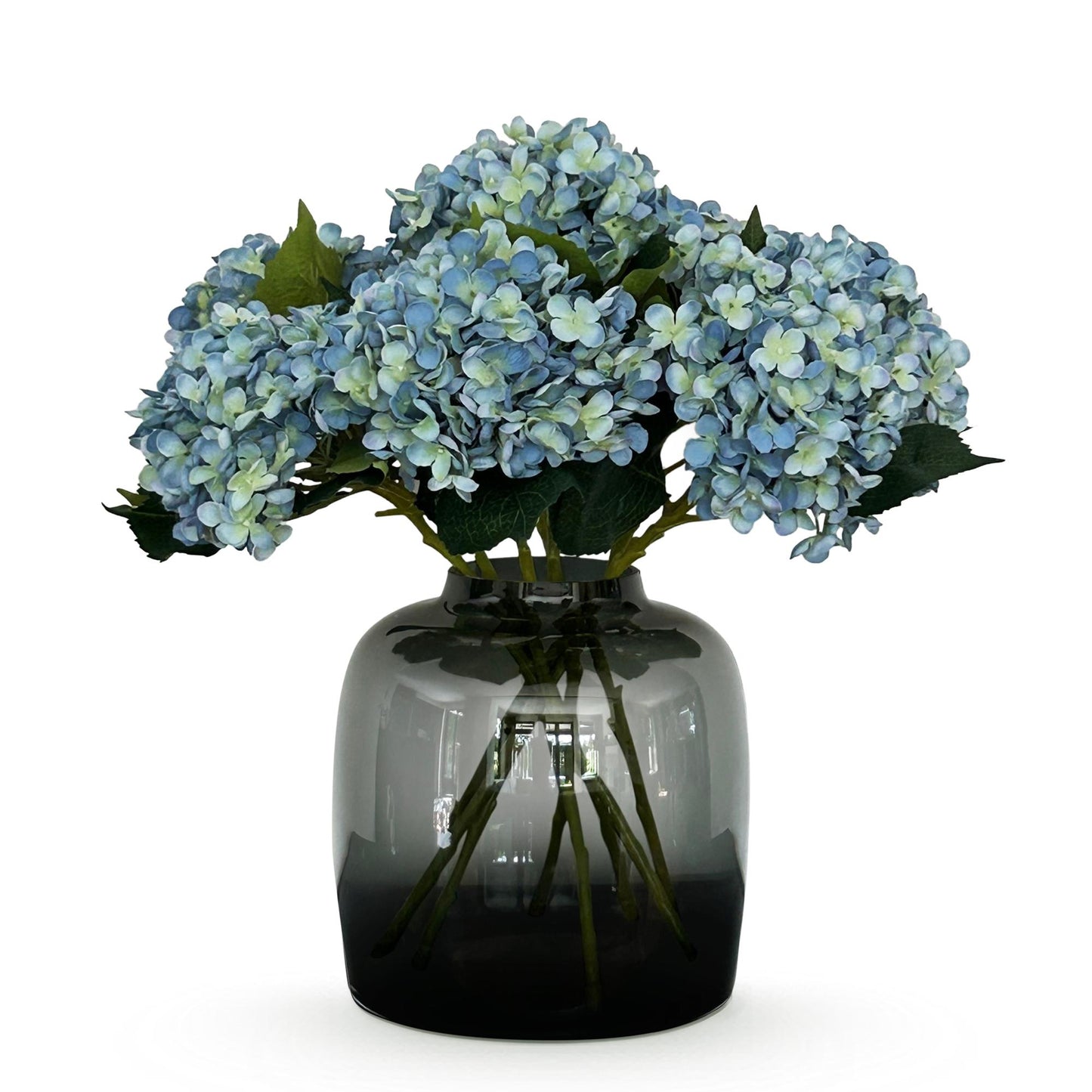 Kunstblumen Hortensien Blau – 8er Set – 52 cm | Pflanzfix24.de