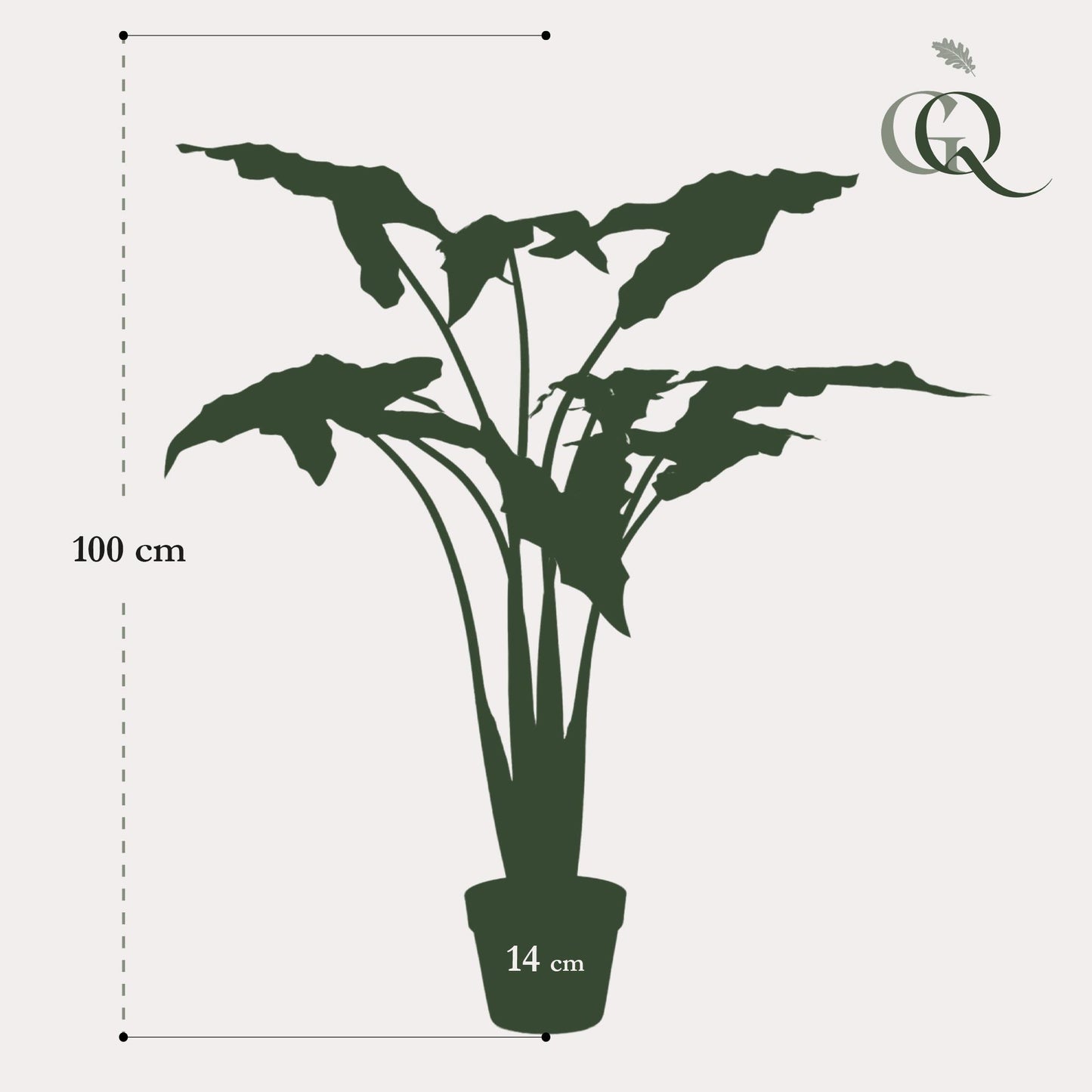 Kunst-Alocasia Frydek 120 cm – Pflanzfix24.de - Pflanzfix24.de