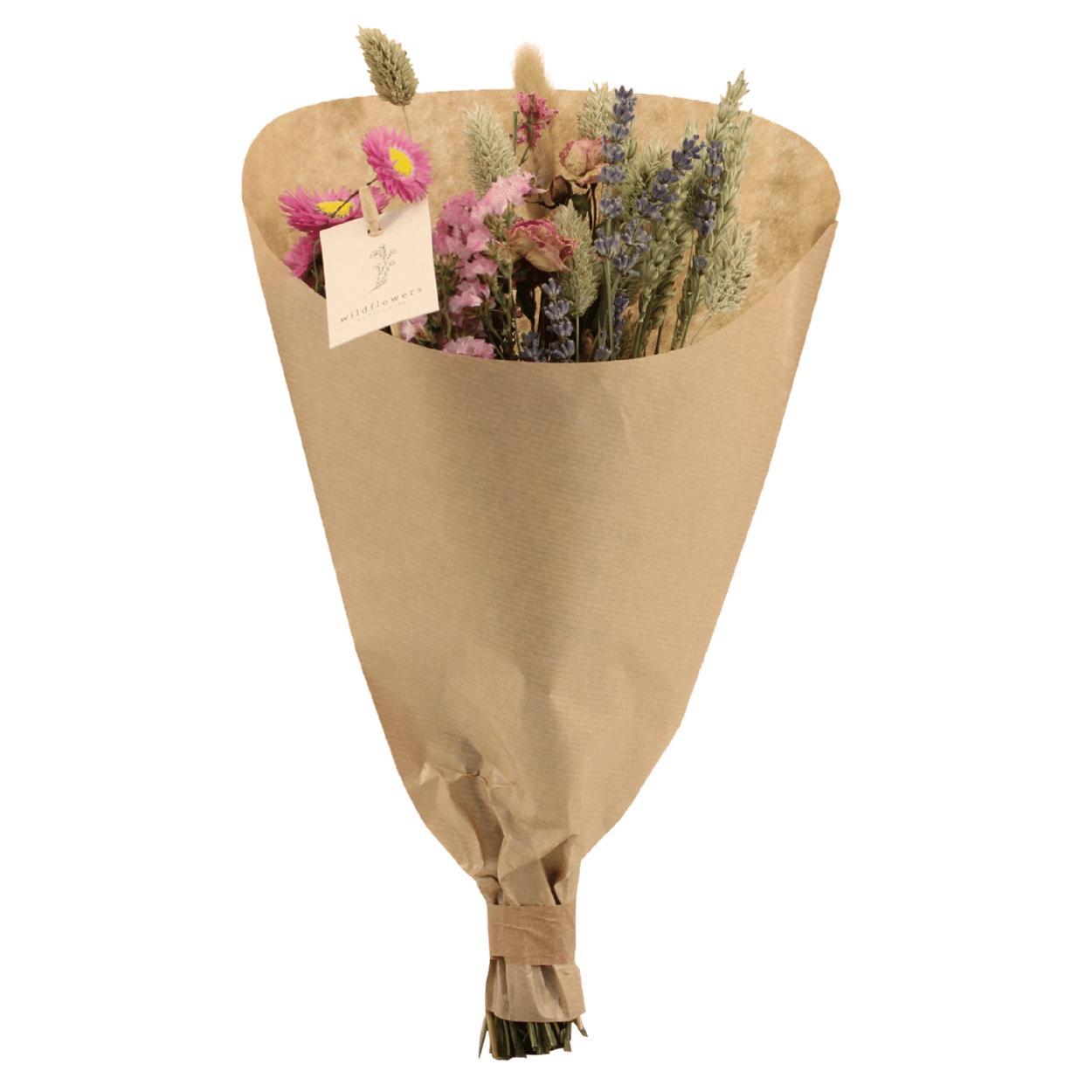 6x Field Bouquet Pink - Droogboeket - 60cm - Ø25 - Pflanzfix24.de - Pflanzfix24.de