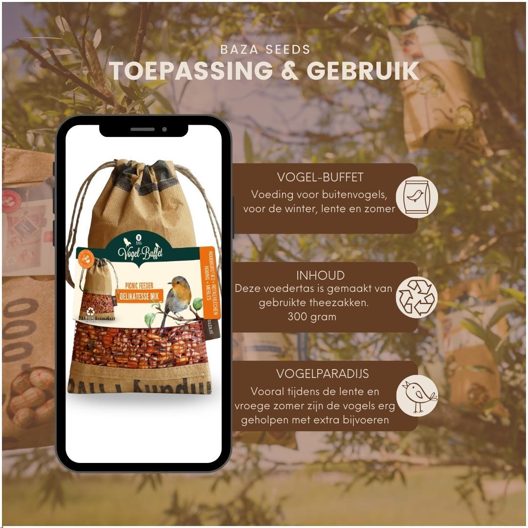 Bird Buffet Vogelfutter Picknick 300g – Rotkehlchen & Finken | Pflanzfix24.de