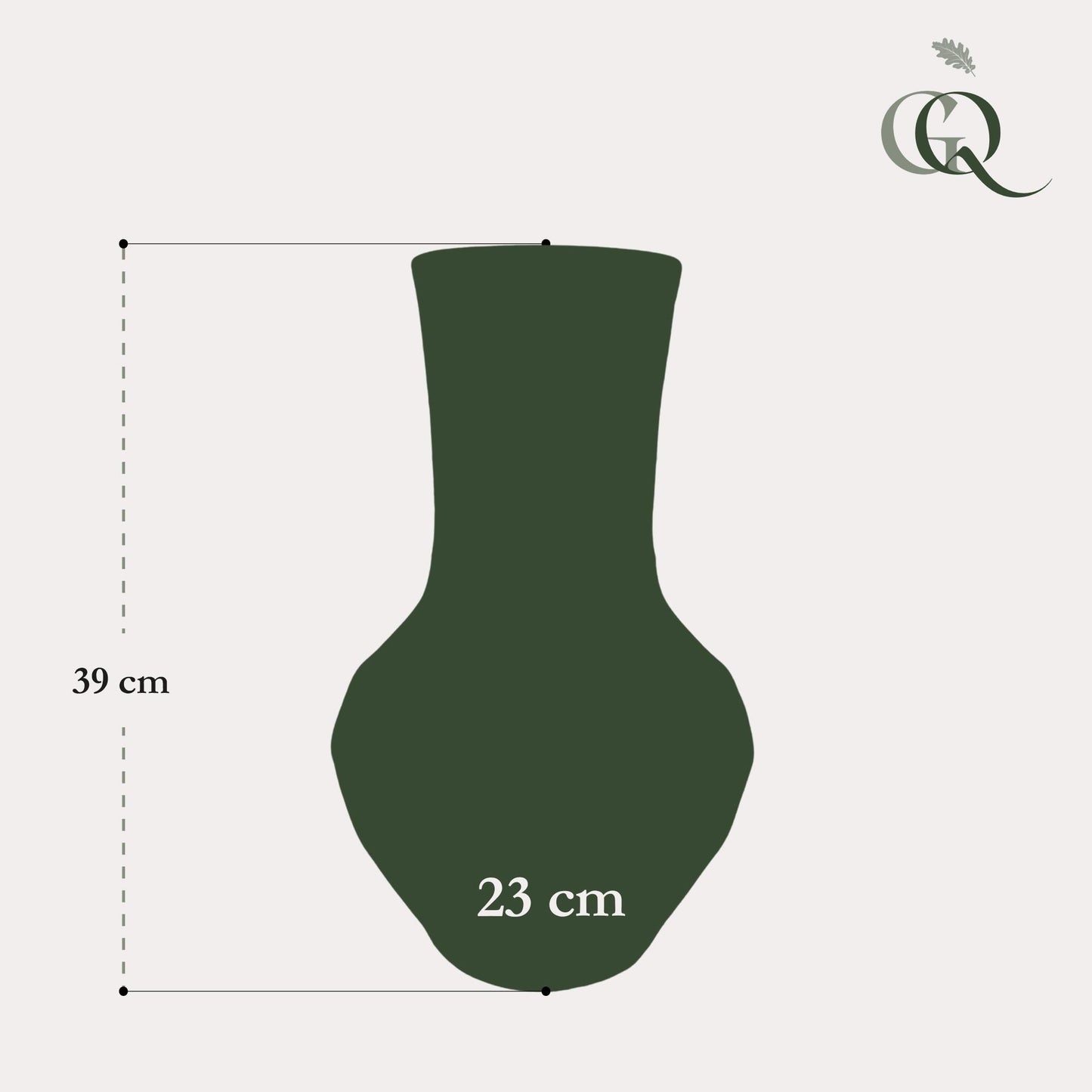 Steinvase M Boa Brown H39 cm – Pflanzfix24.de - Pflanzfix24.de