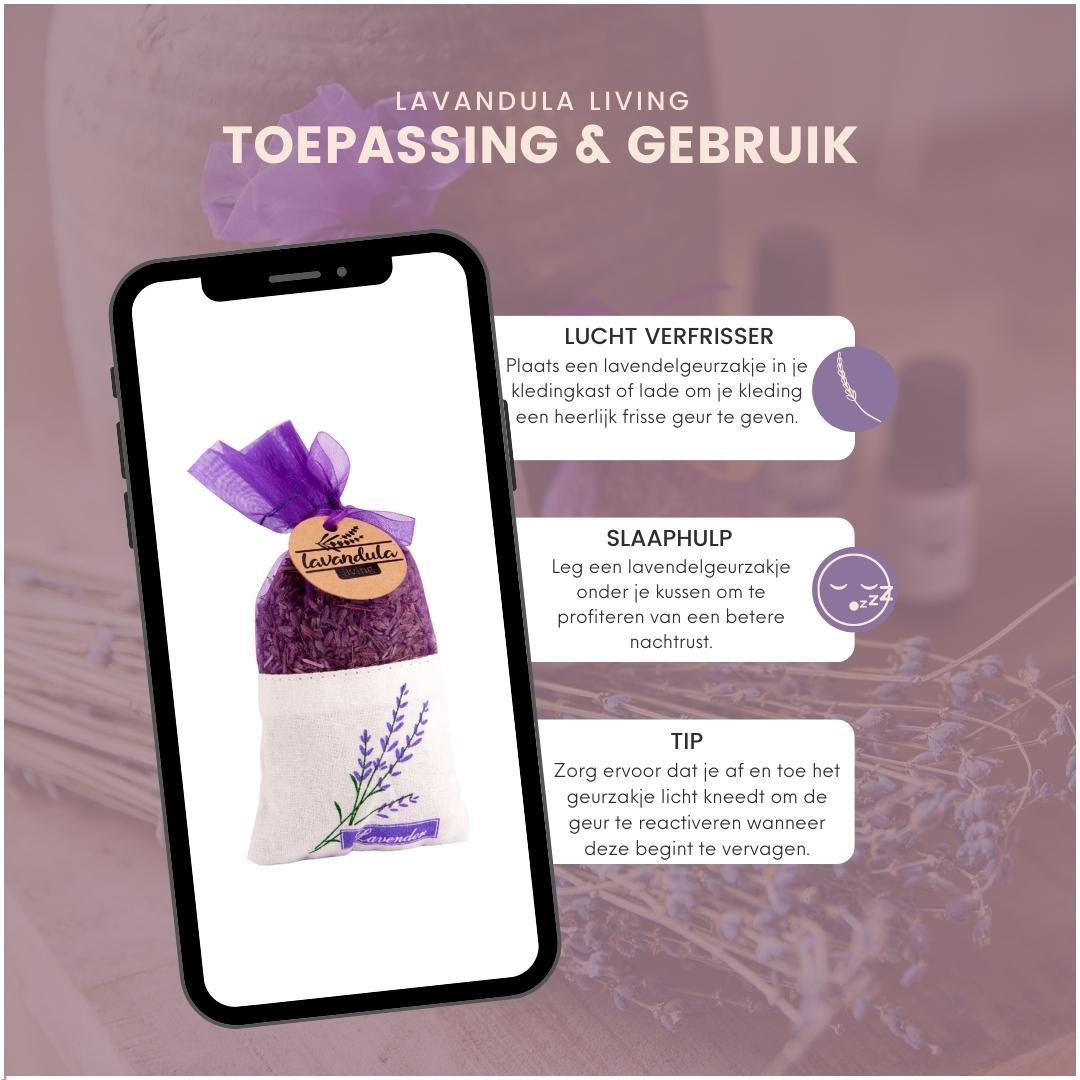 10er Pack Premium Lavendel Duftsäckchen - 10 x 20 Gramm - Pflanzfix24