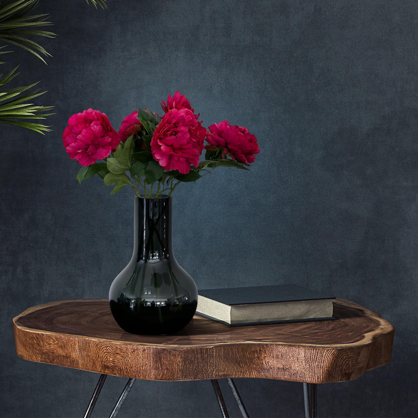 Kunstblumen Pfingstrosen Dunkelrosa – 5er Set – 65 cm | Pflanzfix24