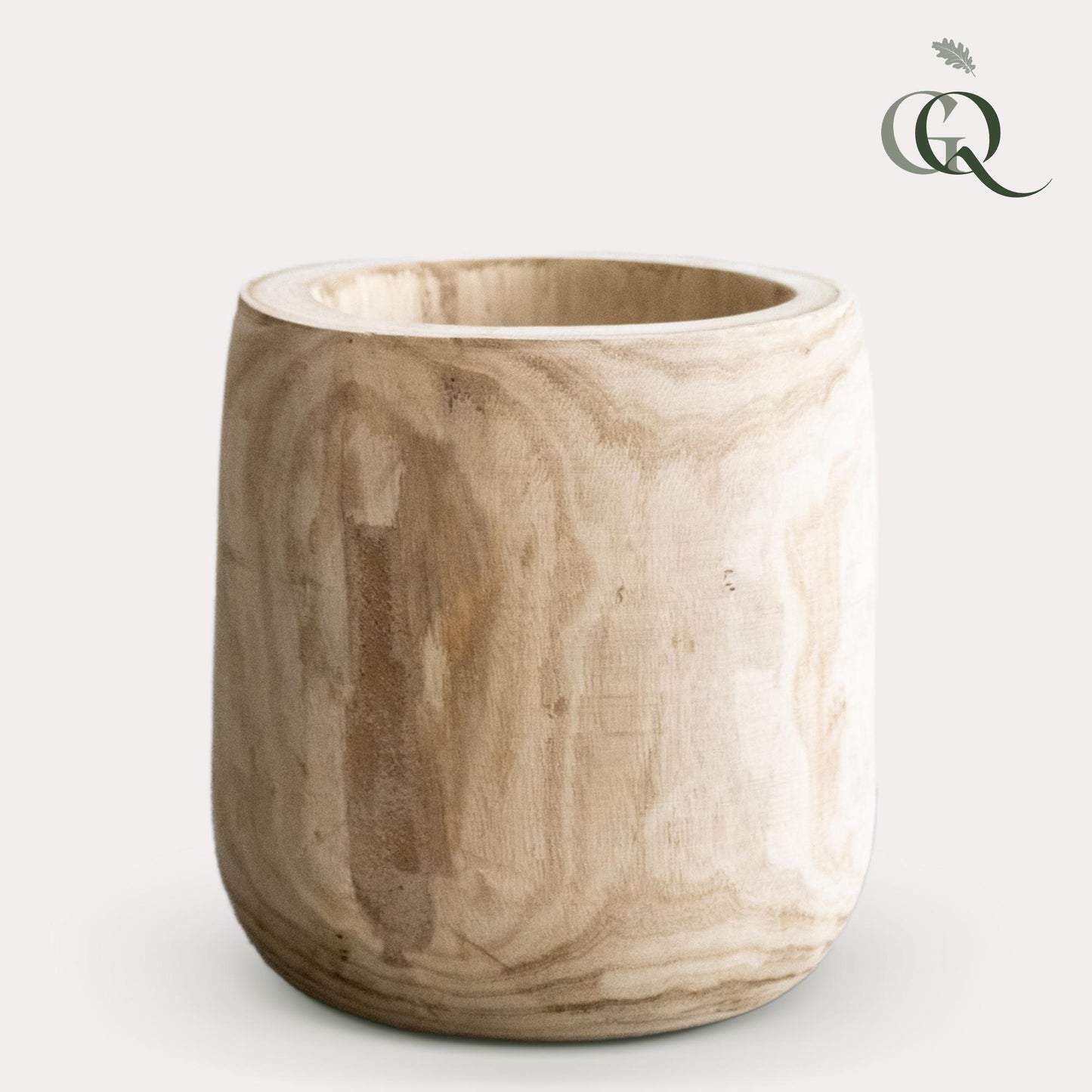 Pia Blumentopf aus Holz - Hellbraun - L - Pflanzfix24.de - Pflanzfix24.de