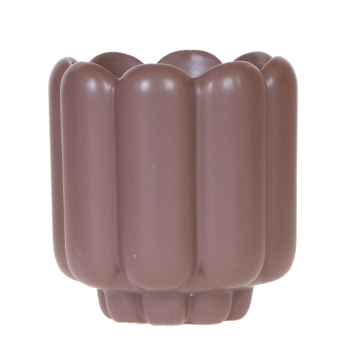 pflanzfix24 | Retro-Ziertopf - Brown - Ø9cm