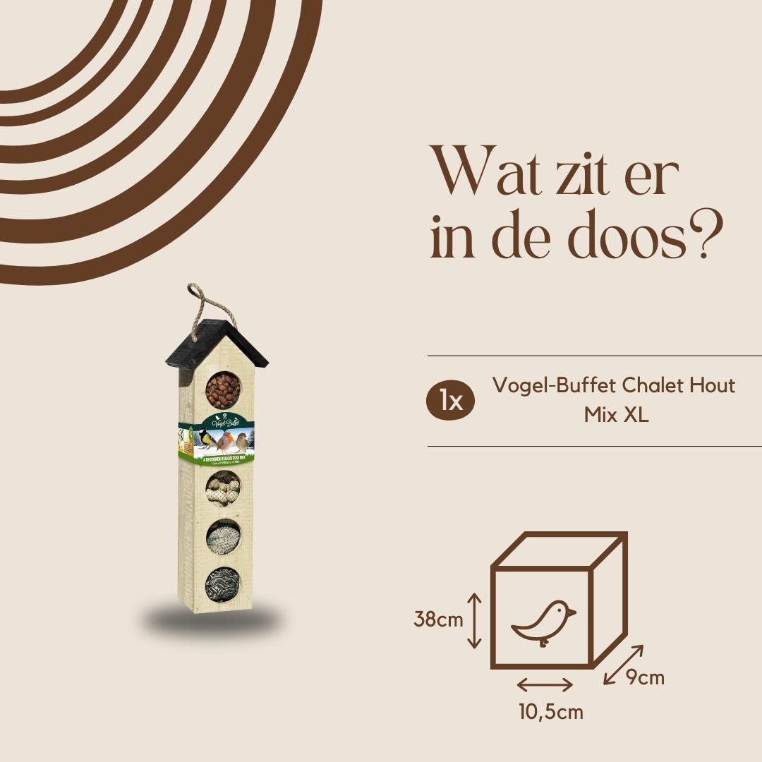 Bird Buffet XL Bird-Chalet mit 500g Futter - Pflanzfix24