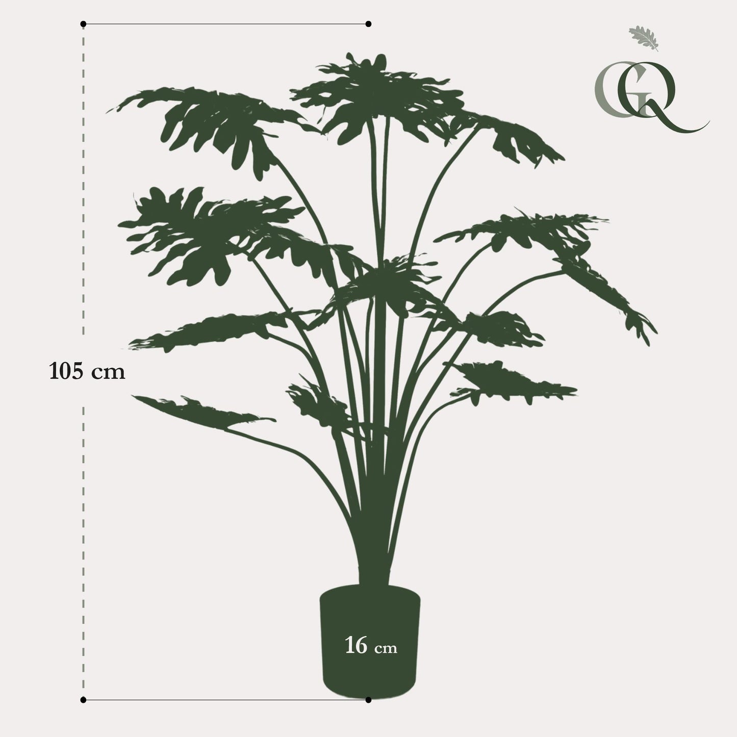 Kunstpflanze Philodendron 105 cm – Vielseitig & Pflegeleicht | Pflanzfix24.de - Pflanzfix24.de