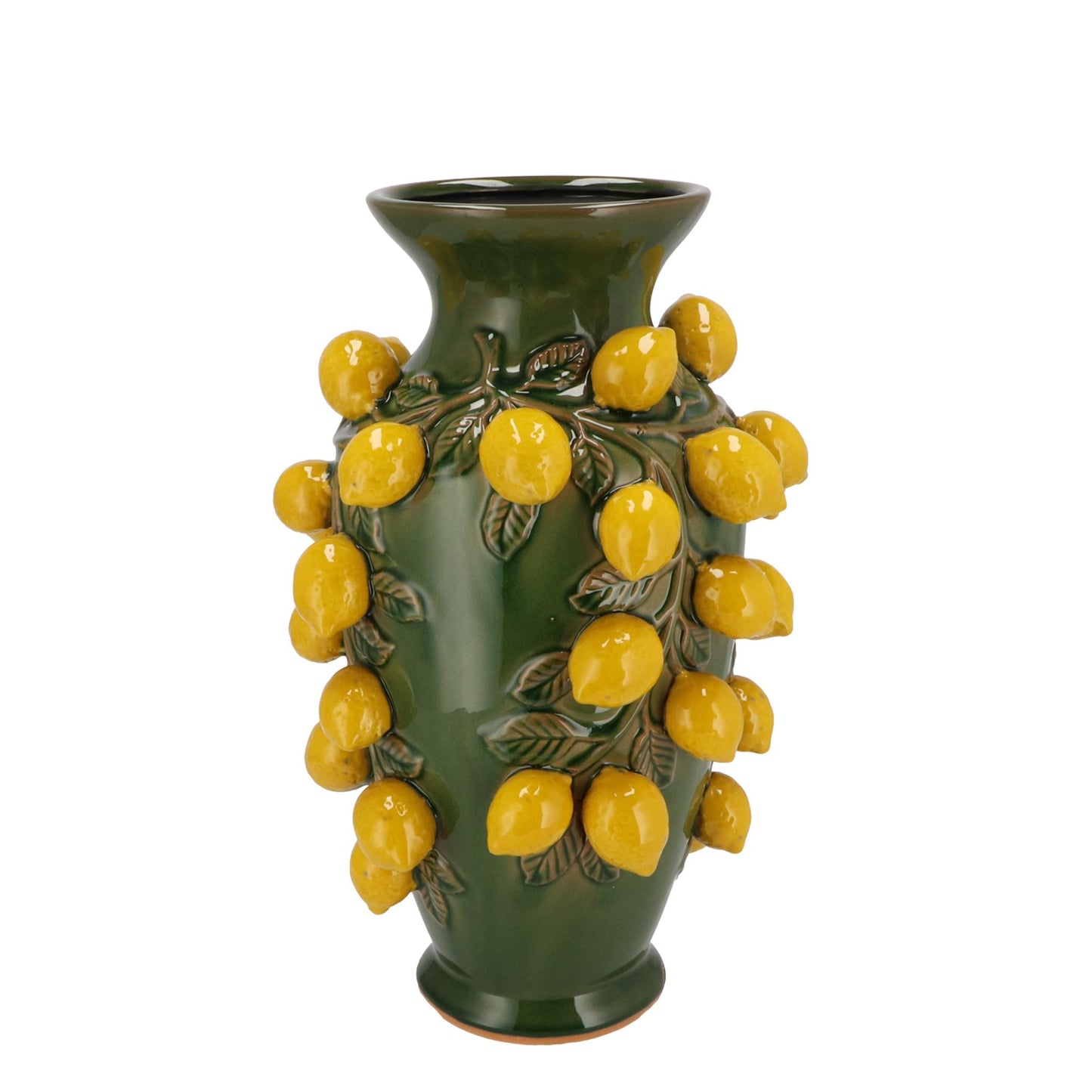 Vaas steen M - H38 W24 - Green- Lemon - Pflanzfix24
