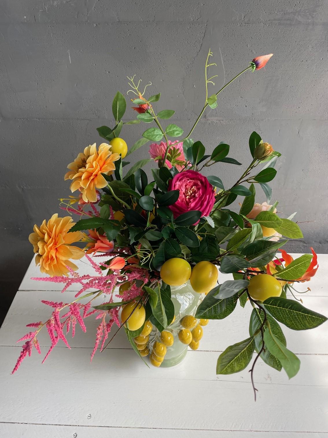 Kunstblumen Bouquet L „Happy Vibes“ 80cm – Pflanzfix24.de - Pflanzfix24.de