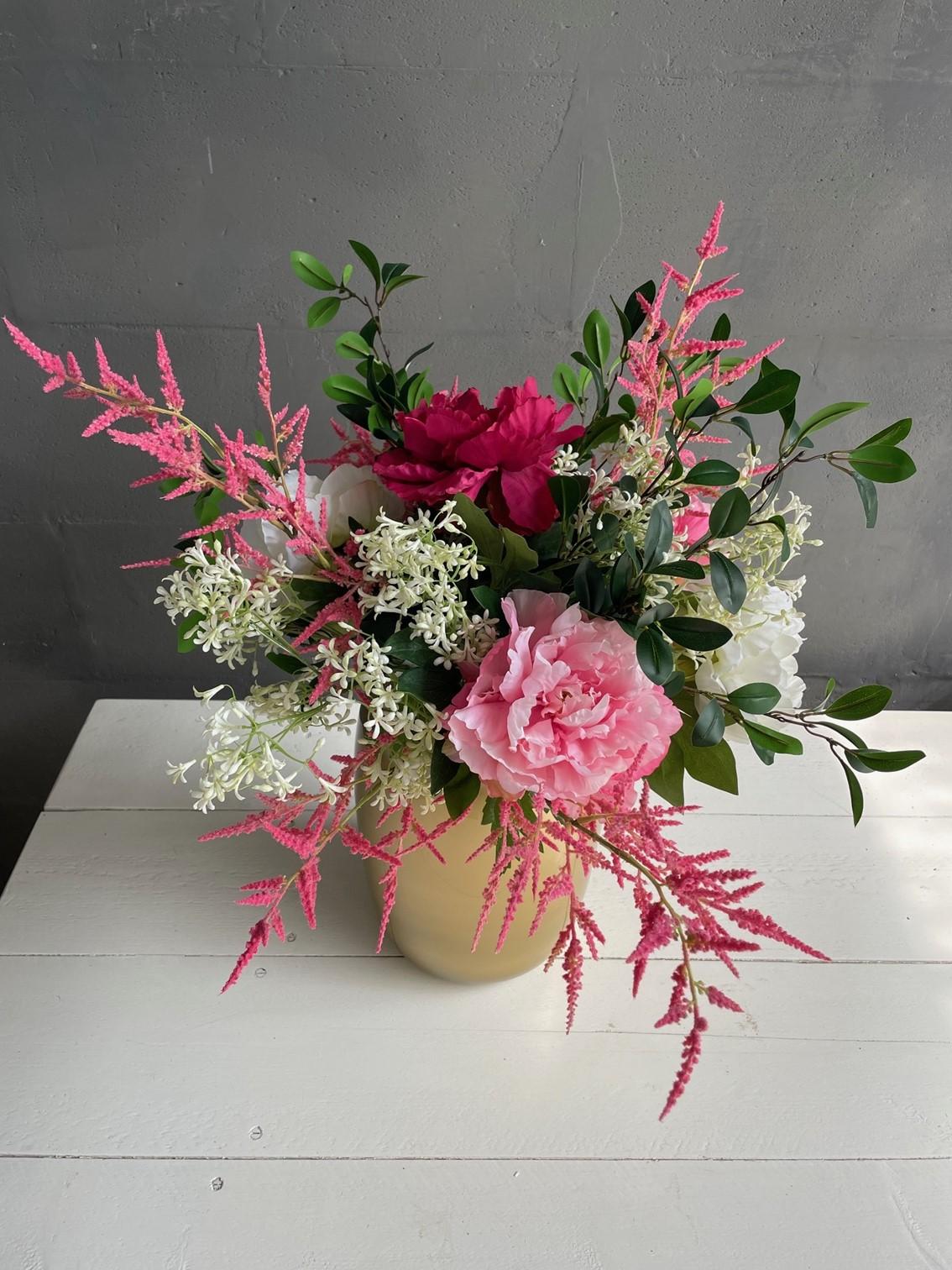 Kunstblumenstrauß Shiny Pink – 80 cm | Pflanzfix24.de - Pflanzfix24.de