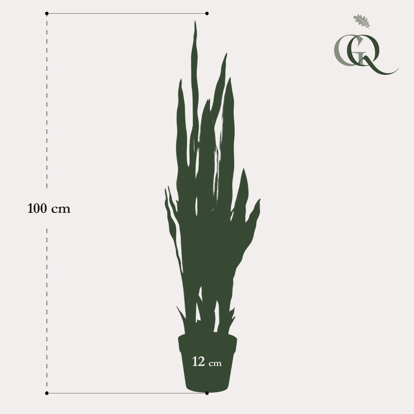 Kunst-Sansevieria Trifasciata 97 cm – Frauenzunge | Pflanzfix24.de - Pflanzfix24.de