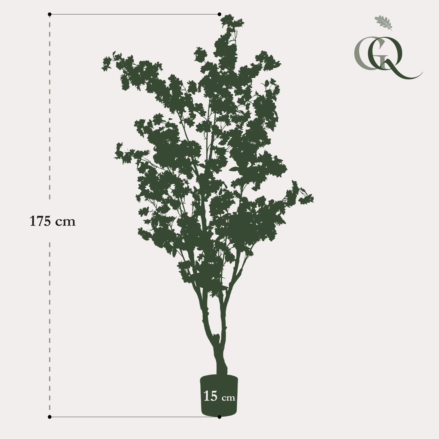 Kunstpflanze Prunus Kirschenblüte 175 cm Rosa | Pflanzfix24.de - Pflanzfix24.de