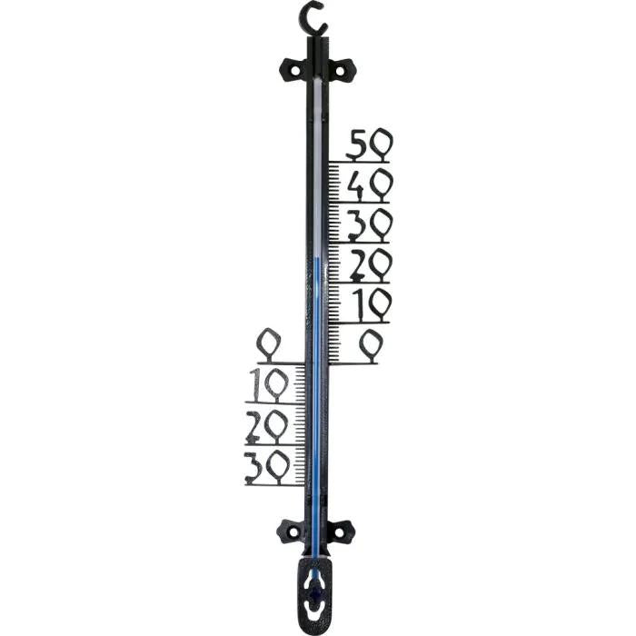 Hendrik Jan Buitenthermometer Kunststof Zwart 26 cm - Pflanzfix24.de - Pflanzfix24.de