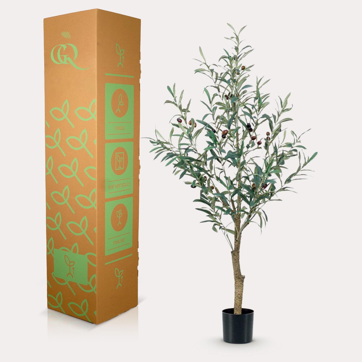 Kunstpflanze Olea europaea Olivenbaum 115 cm – Pflegeleicht & Realistisch | Pflanzfix24.de - Pflanzfix24.de