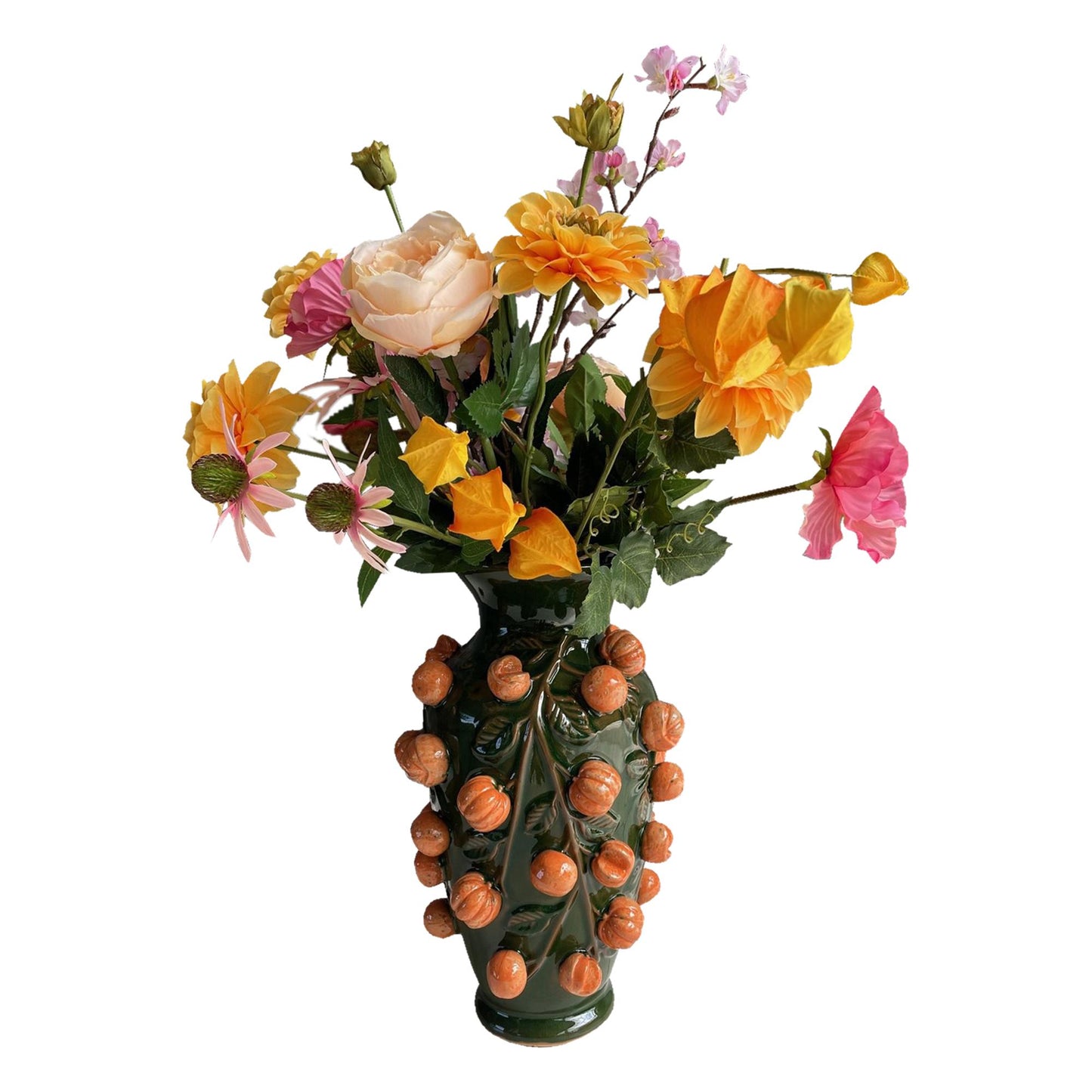 Kunstblumenstrauß Orange Summer – 80 cm | Pflanzfix24.de - Pflanzfix24.de