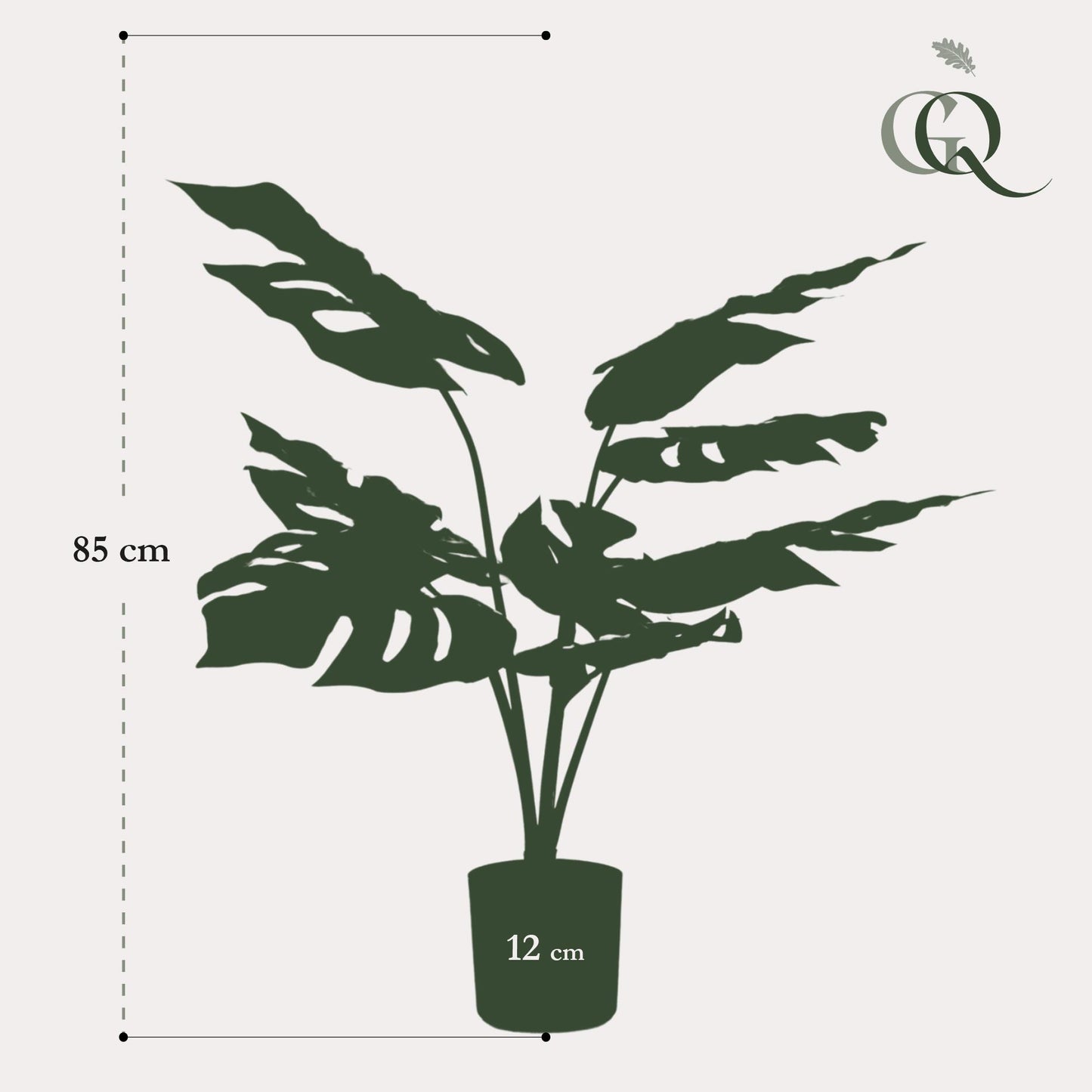 Künstliche Monstera Deliciosa - 65 cm - Pflanzfix24.de - Pflanzfix24.de