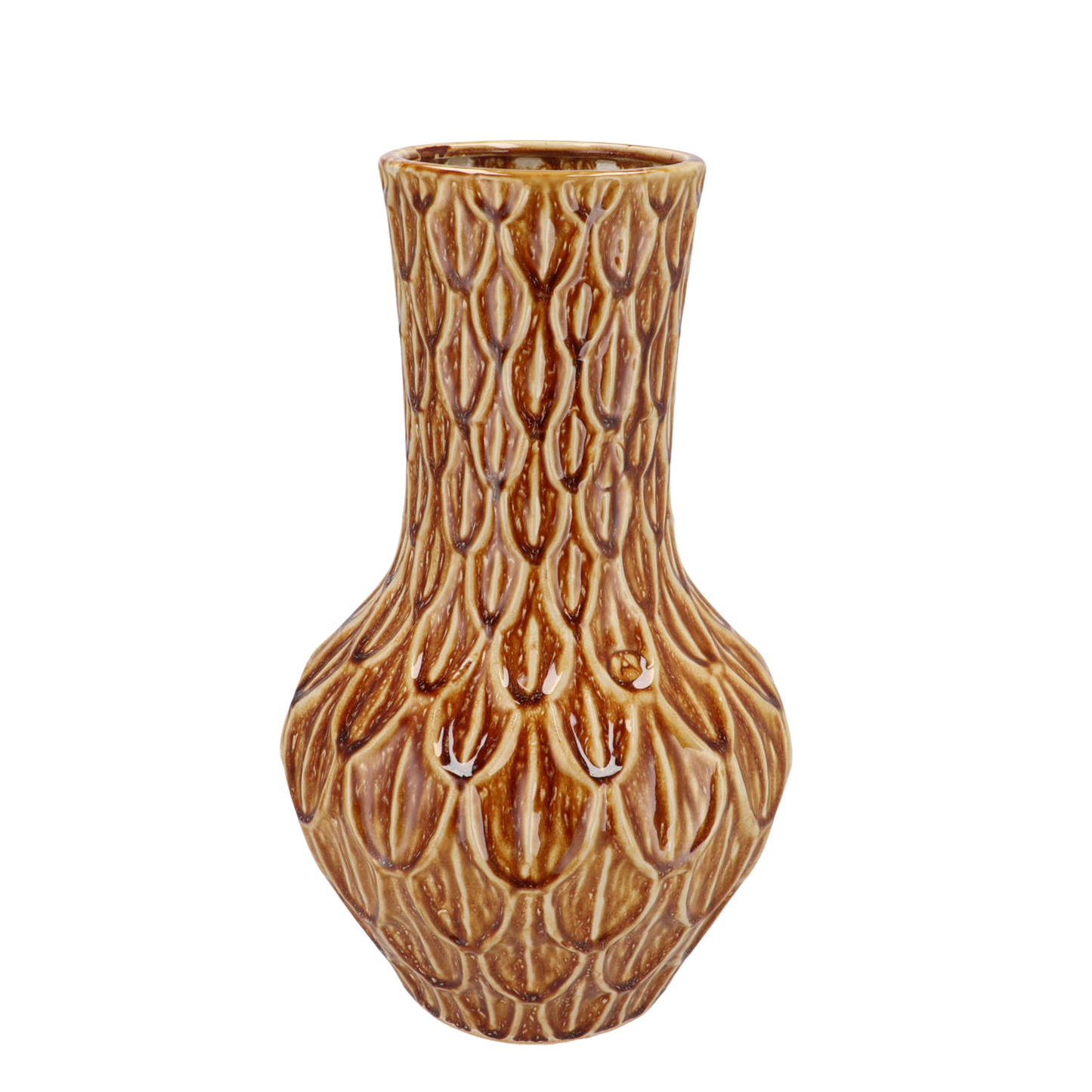 Steinvase M Boa Brown H39 cm – Pflanzfix24.de - Pflanzfix24.de