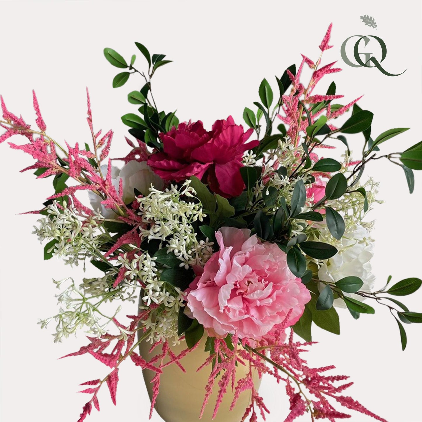 Kunstblumenstrauß Shiny Pink – 80 cm | Pflanzfix24.de - Pflanzfix24.de