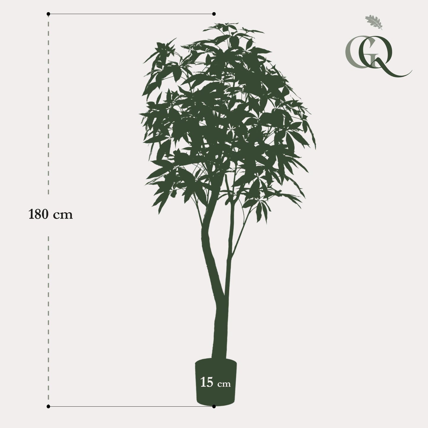 Kunstpflanze Pachira Aquatica 180 cm – Glückskastanie & Pflegeleicht | Pflanzfix24.de - Pflanzfix24.de