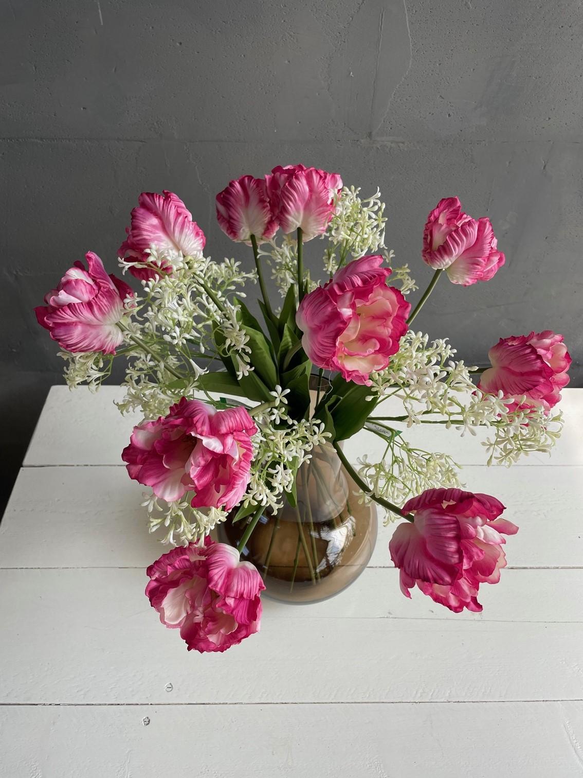 Kunstblumenstrauß Romantic Glam – 80 cm | Pflanzfix24.de - Pflanzfix24.de
