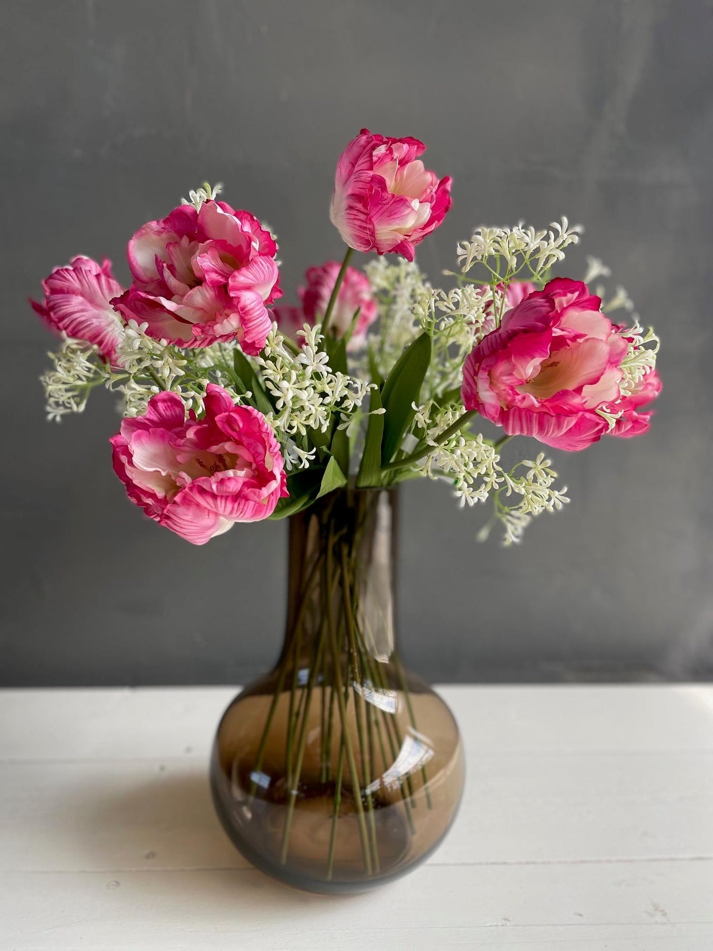 Kunstblumenstrauß Romantic Glam – 80 cm | Pflanzfix24.de - Pflanzfix24.de