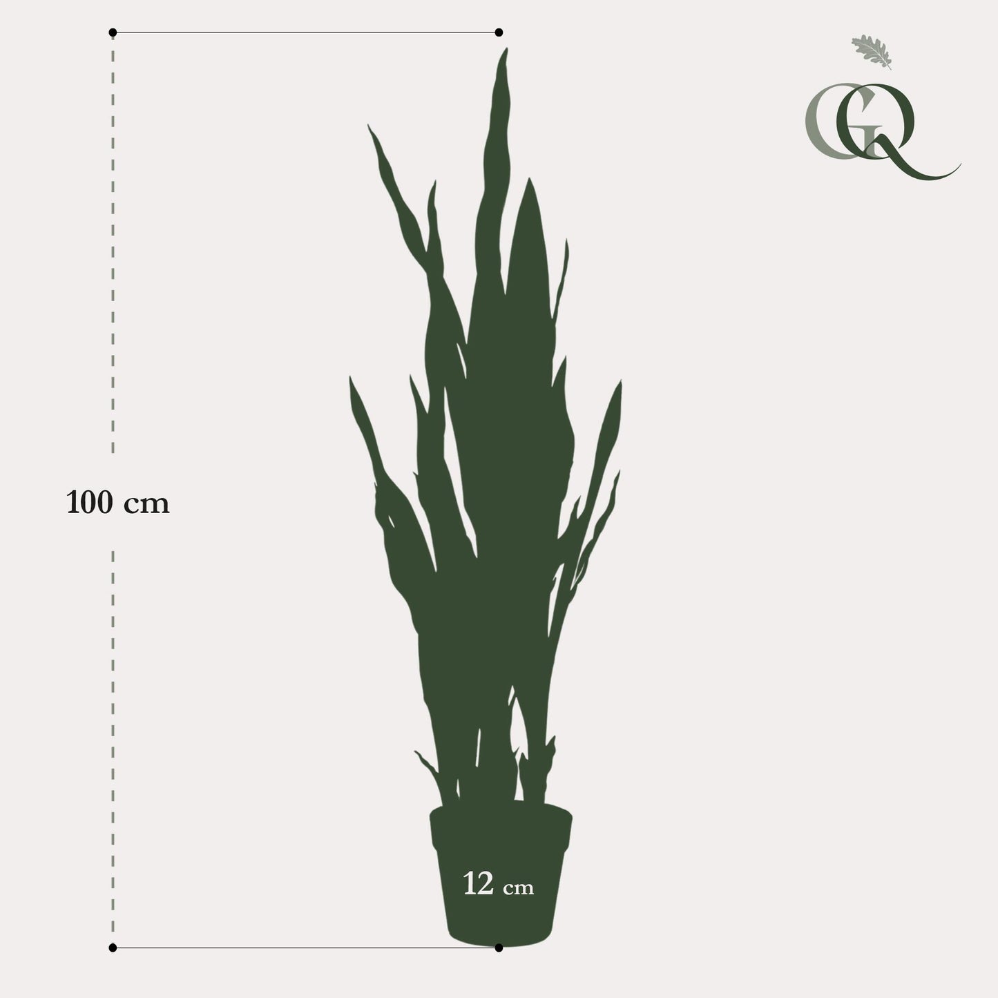 Kunst-Sansevieria Black Coral 97 cm – Frauenzunge | Pflanzfix24.de - Pflanzfix24.de