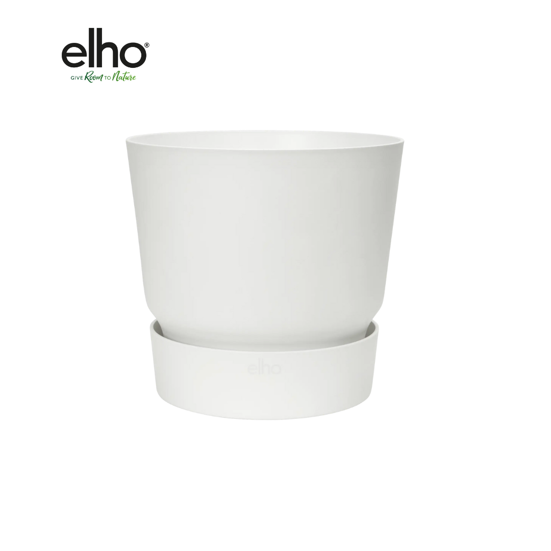 Blumentopf elho Greenville Round Weiß – Ø39 x H37 cm | Pflanzfix24.de - Pflanzfix24.de