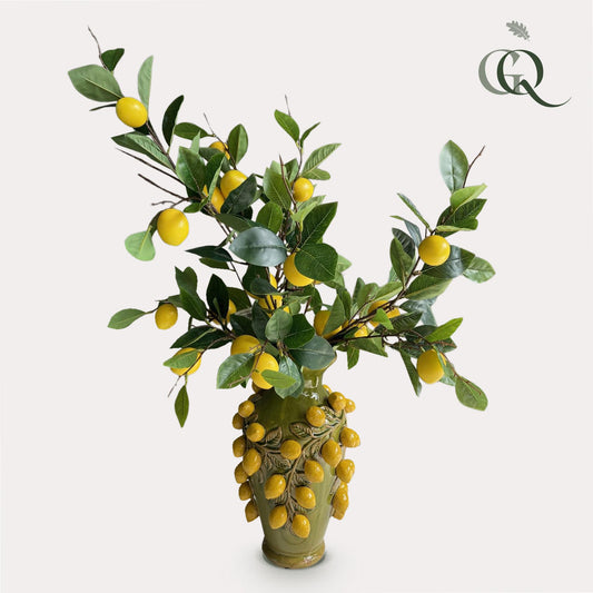 Kunstblumenstrauß Lemon Glow – 80 cm | Pflanzfix24.de - Pflanzfix24.de