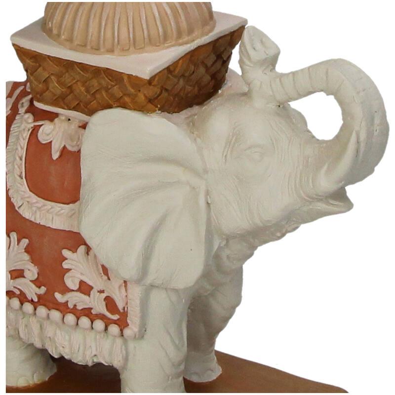 Kandelaar - Olifant roze/groen - 34,50 cm - Pflanzfix24.de - Pflanzfix24.de
