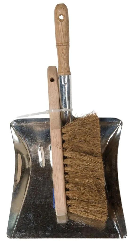 Handfeger & Kehrblech Set „Country“ – Holz & Metall | Pflanzfix24.de - Pflanzfix24.de