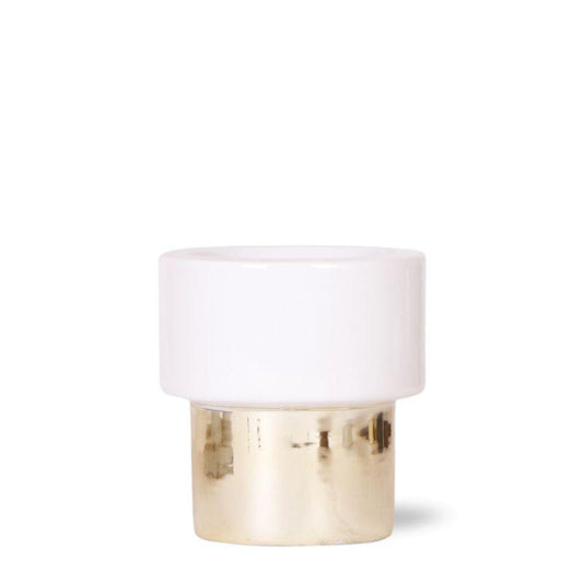 Kolibri Home Lush Pot Ø9cm - Eleganter Keramiktopf mit goldenem Glanz - Pflanzfix24.de - Pflanzfix24.de