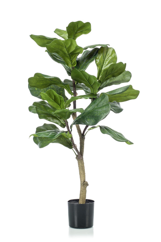 Ficus Lyrata Kunstpflanze 90cm – Tabakpflanze | Pflanzfix24.de - Pflanzfix24.de