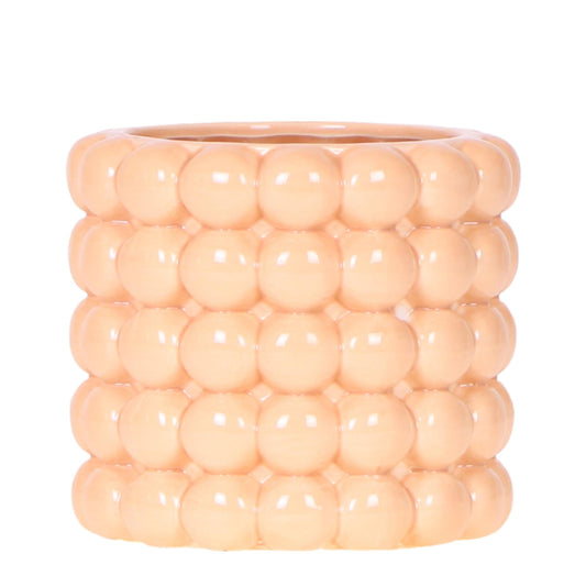 pflanzfix24 | Kolibri Home | Poppy Ziertopf - Peach - Ø9cm