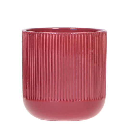 pflanzfix24 | Kolibri Home Flare Dekotopf - Rot - Ø9cm