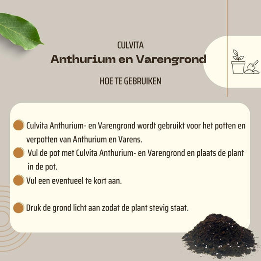 Culvita - Anthurium and Fernerde 5 Liter - Blumenerde - Pflanzfix24.de - Pflanzfix24.de