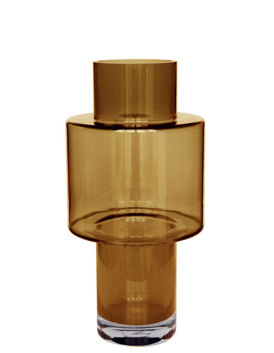 Glasvase Juba M Cognac 40 cm – Pflanzfix24.de - Pflanzfix24.de