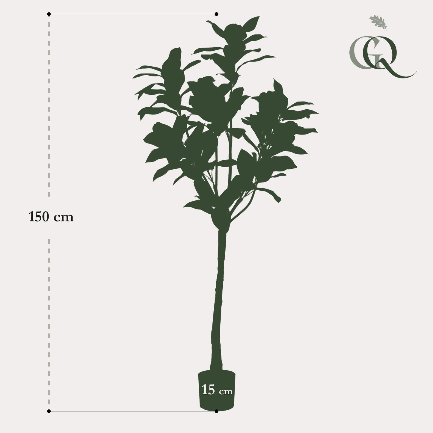 Kunstpflanze Magnolia Grandiflora – 150 cm – Realistischer Kunstbaum für Zuhause & Büro | Pflanzfix24.de - Pflanzfix24.de