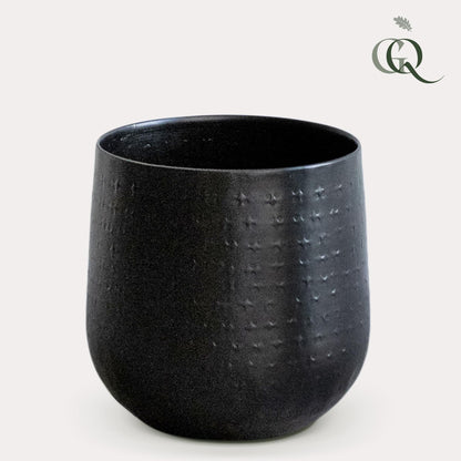 Gina Da Karakter pot mat black - S - H16 W16 - Pflanzfix24.de - Pflanzfix24.de