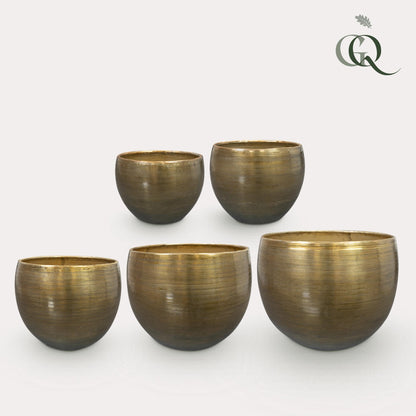 Set 5 Rowen aluminium Goudkleurig - Gold - Pflanzfix24