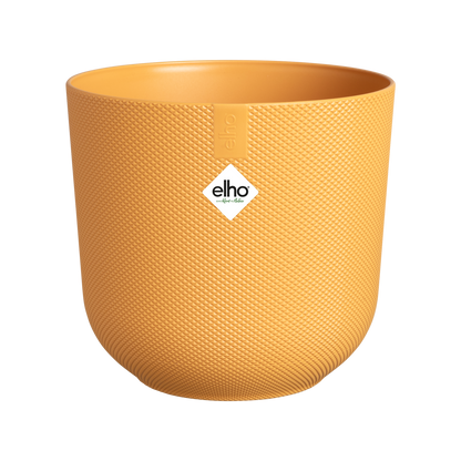 Blumentopf elho Jazz Round Amber-Gelb – Ø14 x H13 cm | Pflanzfix24