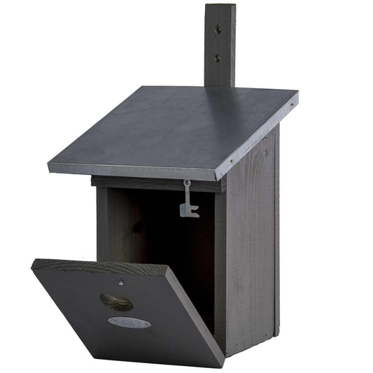 Vogelhaus Kohlmeise Nistkasten Grau – Pflanzfix24.de - Pflanzfix24.de