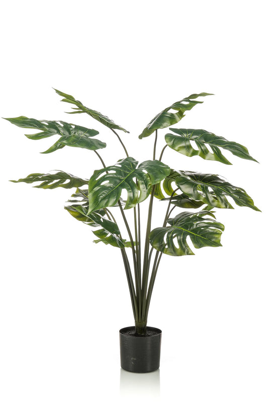 Kunstpflanze Monstera Deliciosa – Löcherpflanze – 95 cm – Natürlich & Pflegeleicht | Pflanzfix24.de - Pflanzfix24.de